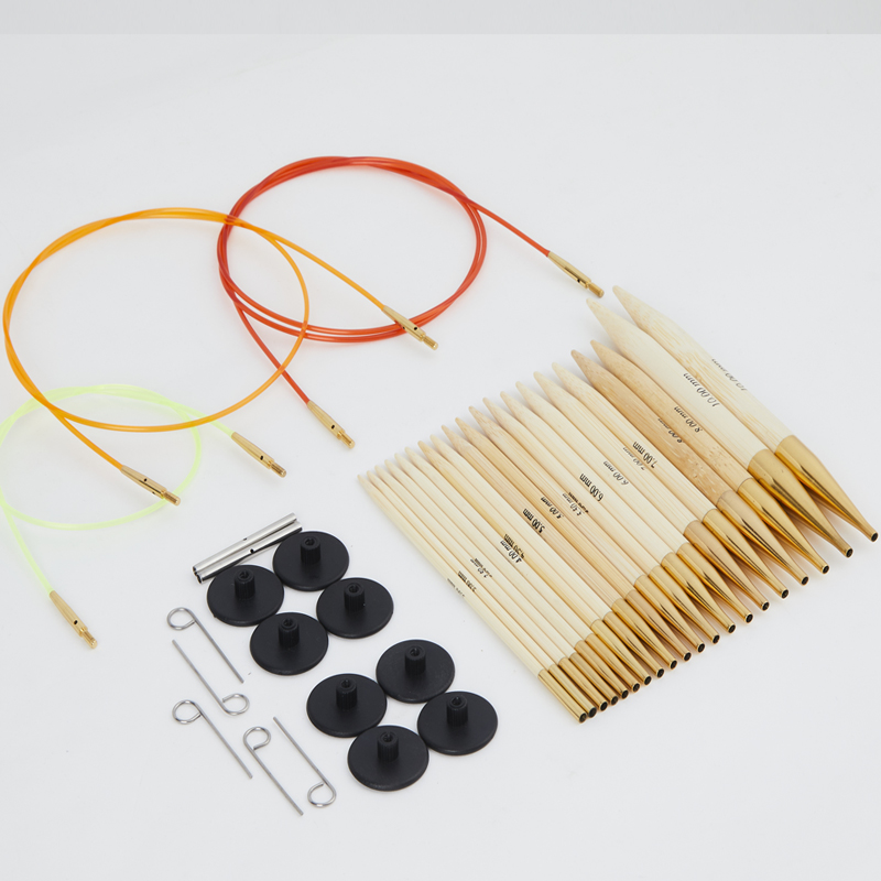 Changeable Bamboo Knitting Needle Set Circular